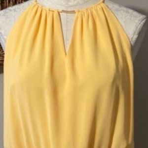 NWOT White House Black Market dress size 12, yellow